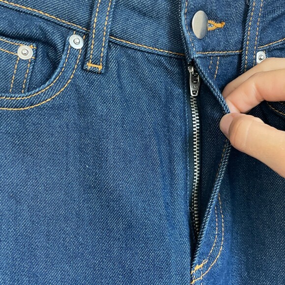 & Other Stories high rise wide leg flare blue jeans size 25 - Picture 10 of 10